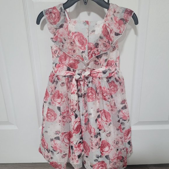 LAURA ASSHLEY RUFFLE LITTLE GIRLS 5 DRESS - Picture 4 of 9